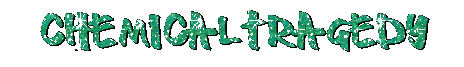 chemicaltragedy in green glitter text